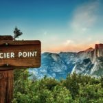 A wooden sign points toward Glacier Point, where Yosemite visitors will find incredible views of Half Dome, Yosemite Valley and the high country. Photo: Pixabay