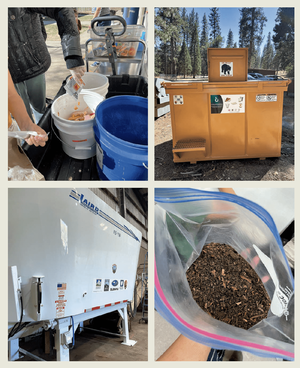 Local schoolchildren established a composting program as part of the Yosemite Residential Food Waste Diversion Pilot.