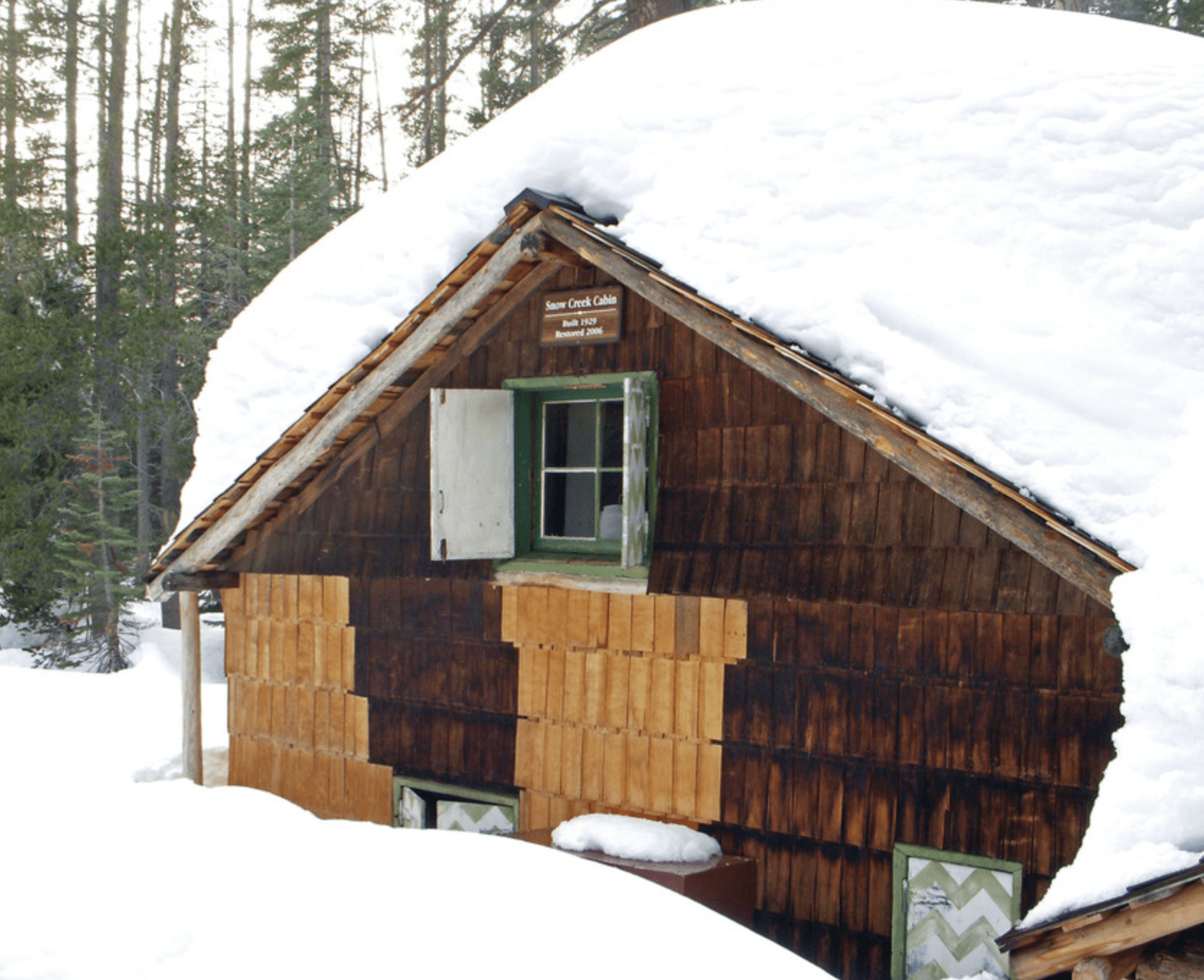 Snow Creek Cabin in winter 2010