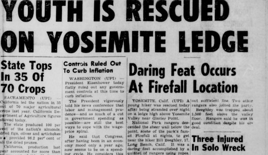 Yosemite Youth Rescued 
