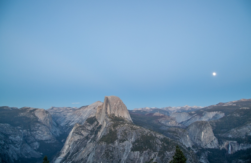 Half Dome and Sierra peaks, viewed from Glacier Point. Photo: Keith Walklet