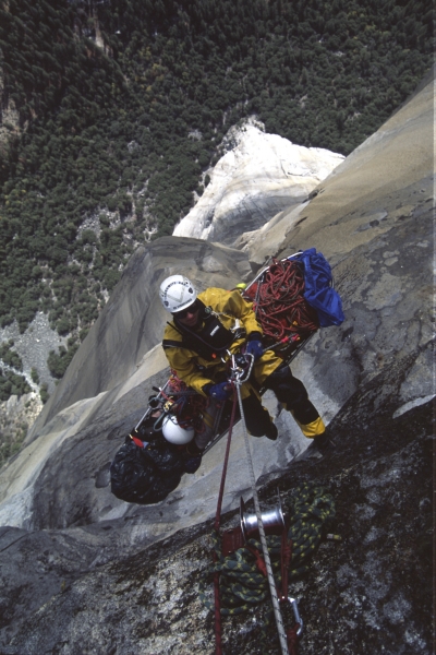 Yosemite's SAR team conducts hundreds of rescues each year, from helping injured hikers to using specialized techniques on steep rock walls. Photo: Josh Helling.