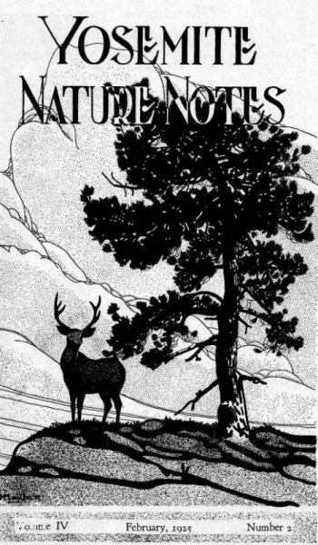 The Feb. 1925 issue of Yosemite Nature Notes, which included an article by Dr. Harold C. Bryant on the brand-new Yosemite School of Field Natural History.