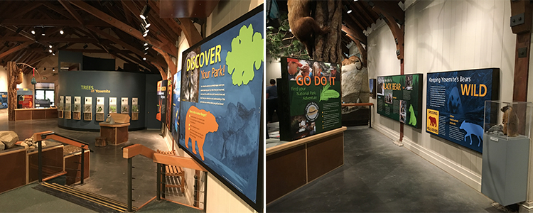  Thanks to our donors, Happy Isles got a makeover before reopening for the summer season. When you walk into the Nature Center, you'll be greeted by bright signs bursting with interesting information about Yosemite's wildlife, resources and natural history.