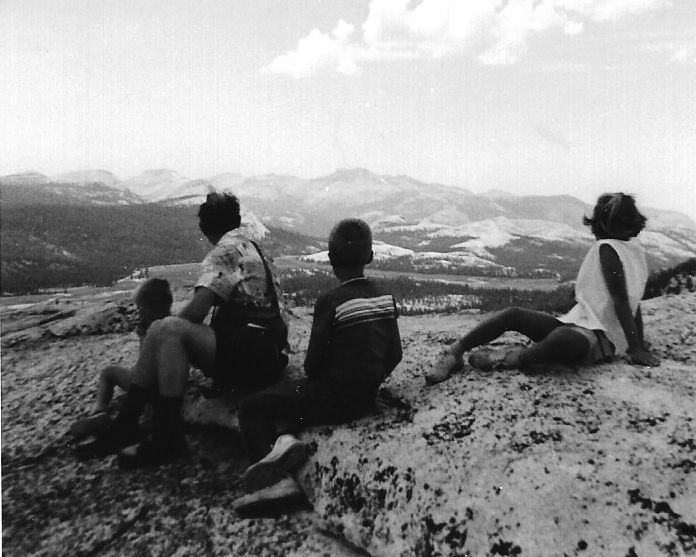 1958: During one of their frequent trips to Yosemite, Jinny and her family ventured beyond the Valley to soak up the high country scenery in Tuolumne Meadows.