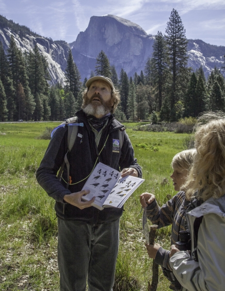 Pete Devine enjoys birding (and sharing his love for birds) in any season! Photo: Keith Walklet