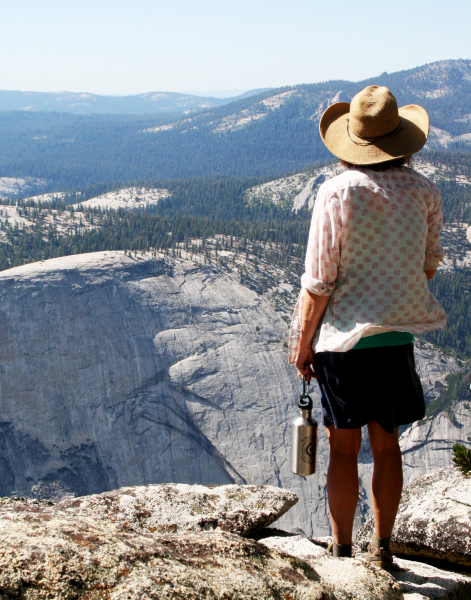 Schuyler enjoys the view from Clouds Rest, in the mountains she's called home for more than a decade. Photo: Yosemite Conservancy