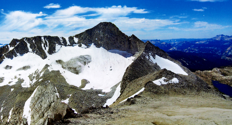 Mount Conness, Beth and Susan's favorite Yosemite peak, is one of the highest mountains in the park.