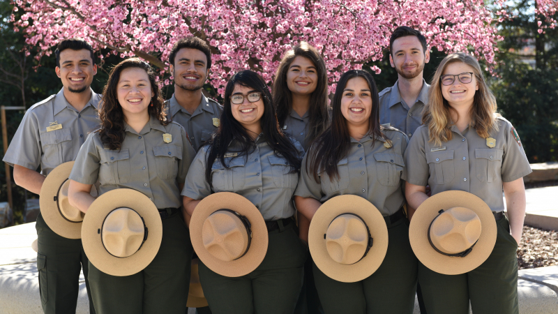 With support from our donors, rangers at UC Merced's Wilderness Education Center (pictured here in spring 2018) help thousands of people on- and off-campus connect with Yosemite and the natural world. Photo: Courtesy of NPS 