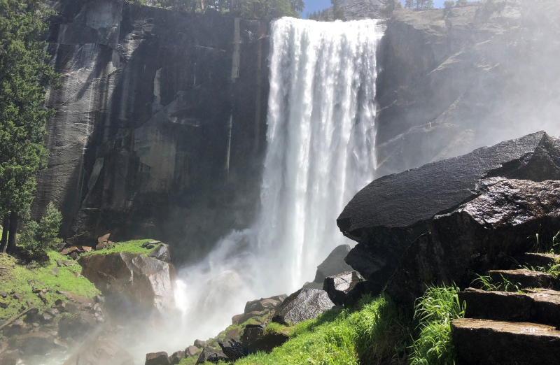 Bill cites the Mist Trail as a go-to for visitors with limited time in the park, thanks to its magnificent scenery and eclectic hikers. (This trail can get icy in colder months, so be sure to check for updates about conditions and closures.) Photo: Michael White