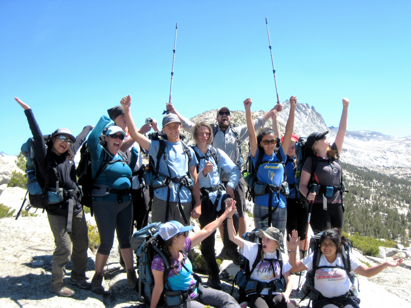 Summit success! Group hikes are one of the many activities that help WildLink students learn more about the park, their peers and themselves. 