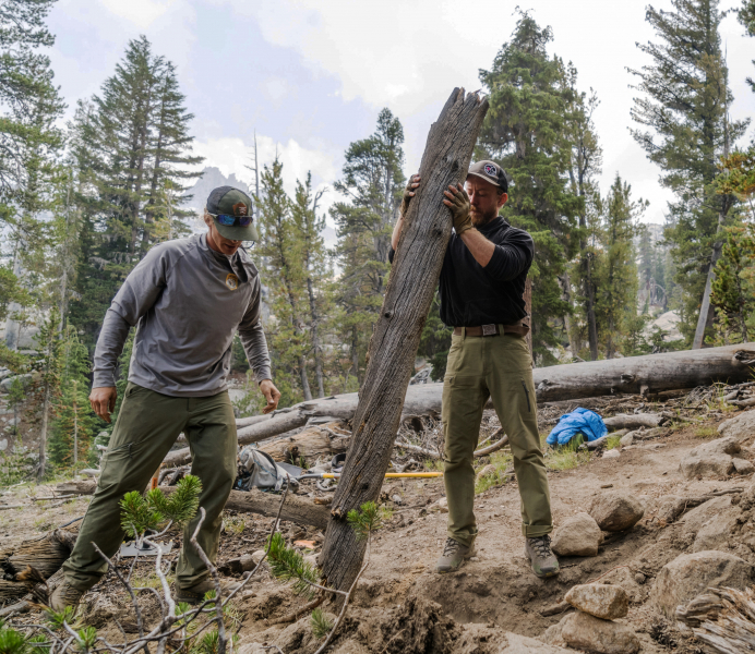 When they're not scaling cliffs, Yosemite Climber Stewards are involved in an array of on-the-ground activities, including trail restoration projects. Photo: The RV Project (rvproj.com)