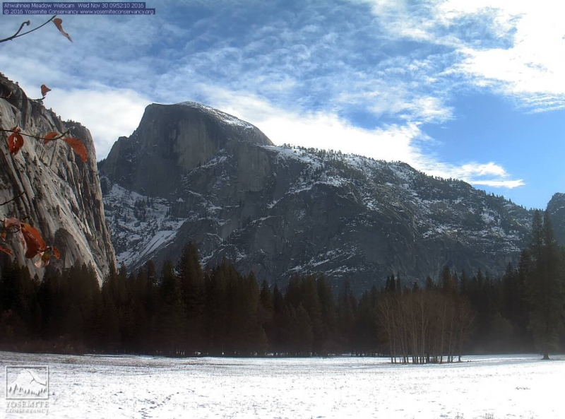 View from our Half Dome webcam on Nov. 30, 2016. 