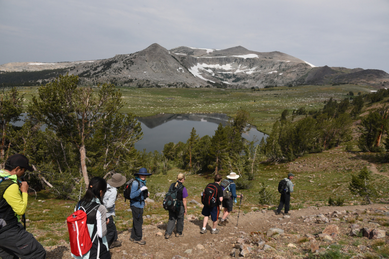 A group of Outdoor Adventurers spent an August day exploring the Gaylor Lakes area with guide Dan Webster. Photo: © Robert McDuff 