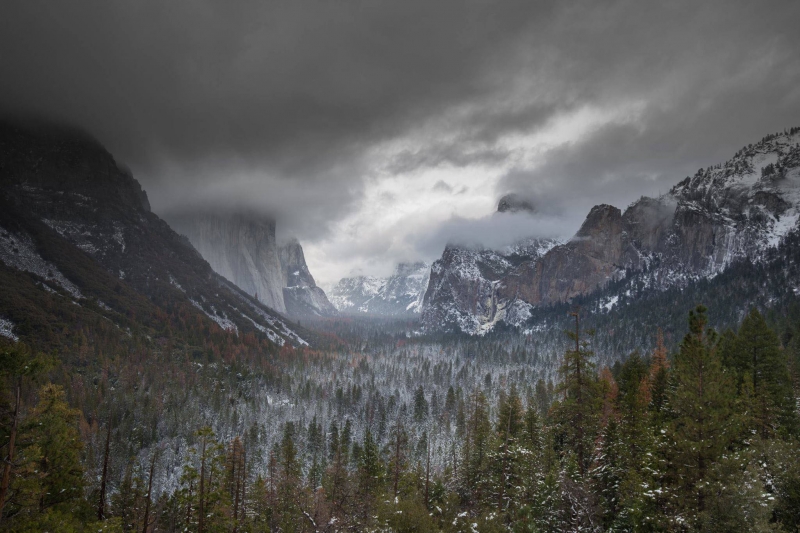 Looking east from Tunnel View. Photo: Bryan Hardester