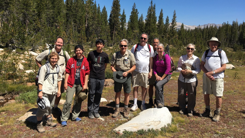 Yosemite Conservancy donors enjoyed an August hike during our John Muir Heritage Society summer event Tuolumne Meadows. Photo: Steve Hanson