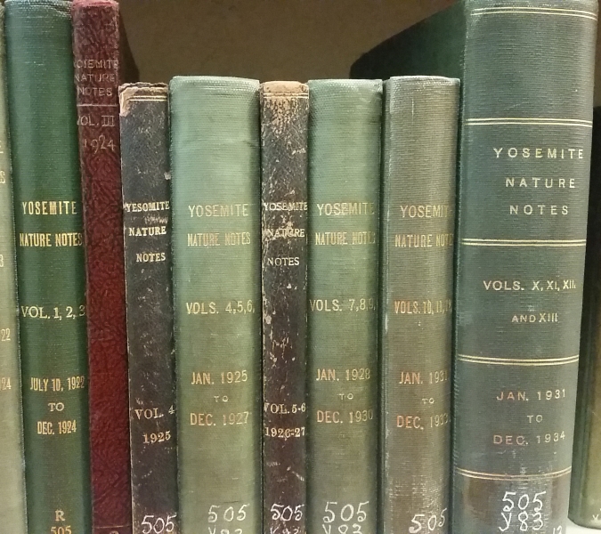 The Yosemite Research Library is home to thousands of images, articles and books - including bound copies of the original Yosemite Nature Notes. Photo: NPS